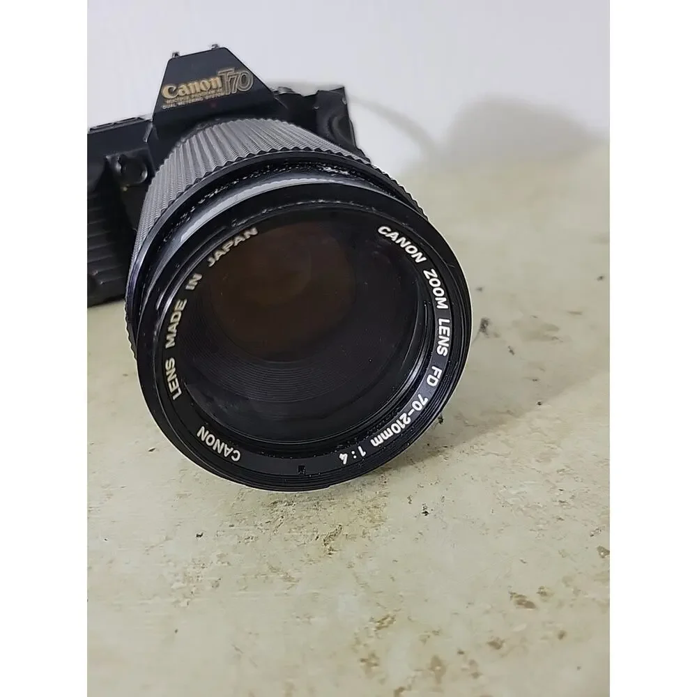 Canon T70 35mm SLR Camera with 70-210mm Lens Power Tested
